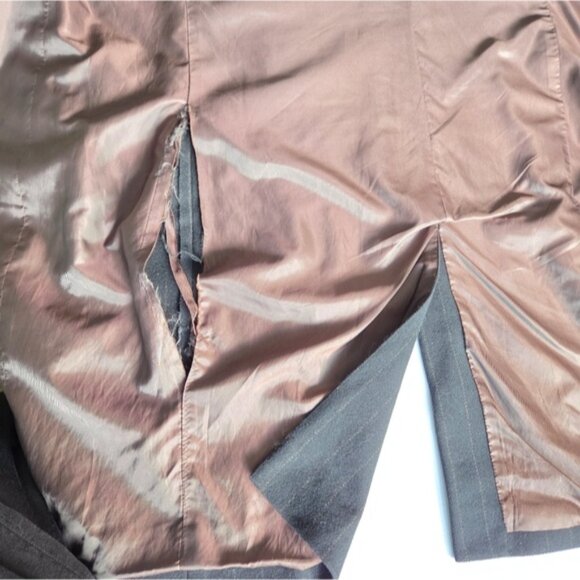 Kenneth Cole Black Pinstripe Coat - Picture 10 of 14